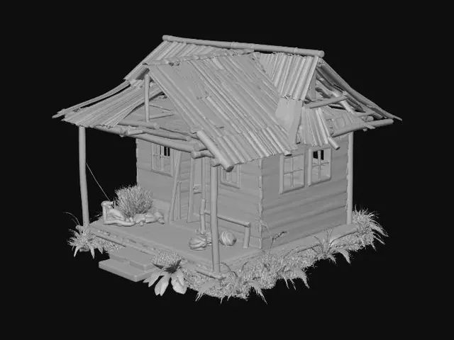 3D model for Realistic Old Filipino Bahay kubo that is not looking good