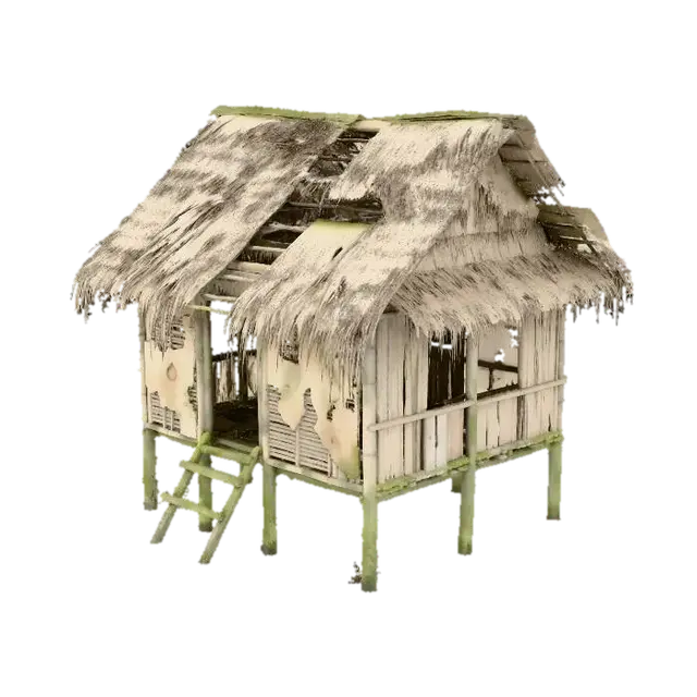 Abandoned Hut - Desolate 3D model, vytvořený pomocí AI