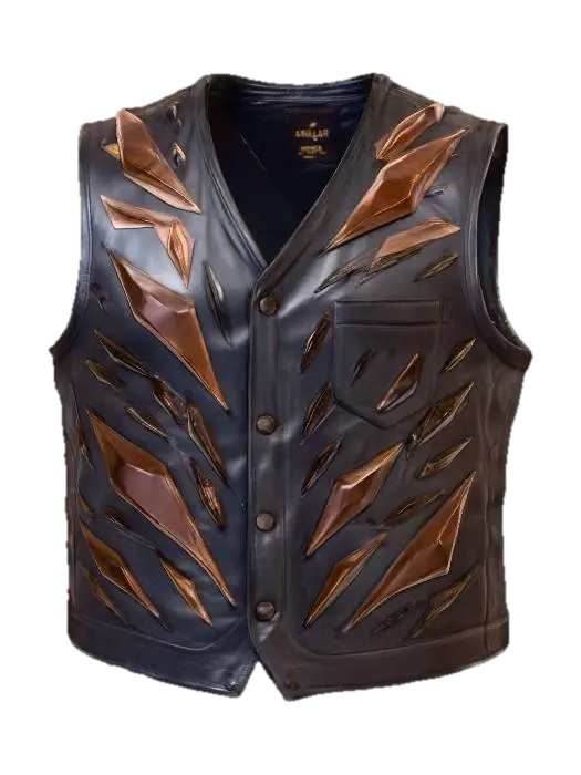 3D model for Spiked Leather Vest