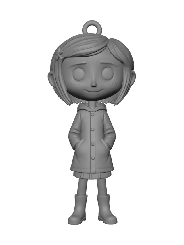 3D model for Coraline in a Yellow Raincoat