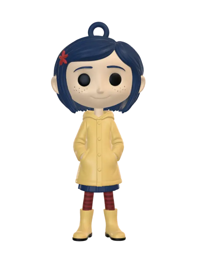 3D model for Coraline in a Yellow Raincoat