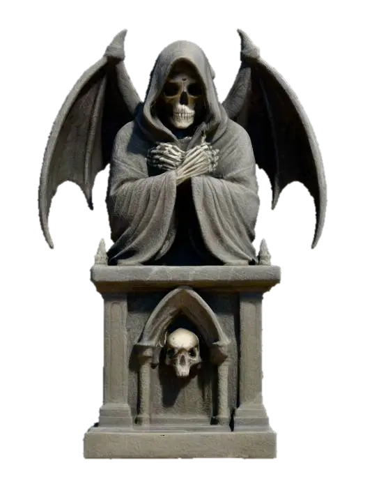 Contemplative Angel 3D model, vytvořený pomocí AI