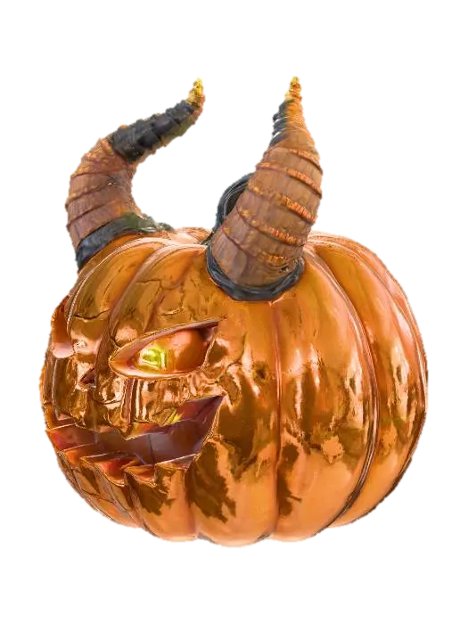 Leader Minumpkin (ESC Key) Sculpt a small pumpkin creature head sized to sit atop a… - Keycap 3D model, vytvořený pomocí AI