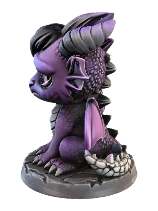 Melancholy Hatchling 3D model, vytvořený pomocí AI