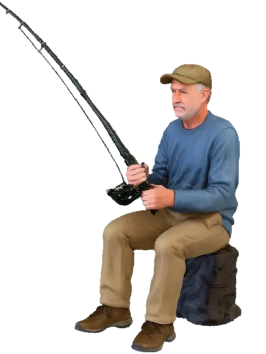 Fishing Enthusiast - Hobby 3D model, vytvořený pomocí AI