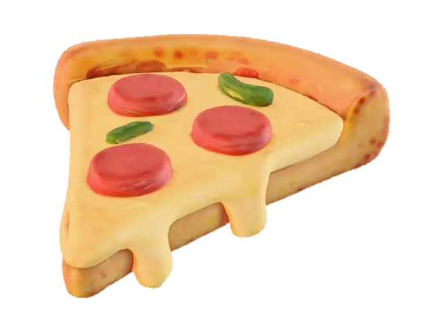 3D model for Slice of Pepperoni Pizza Delight