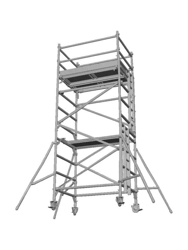 3D model for Mobile Aluminum Scaffold Tower