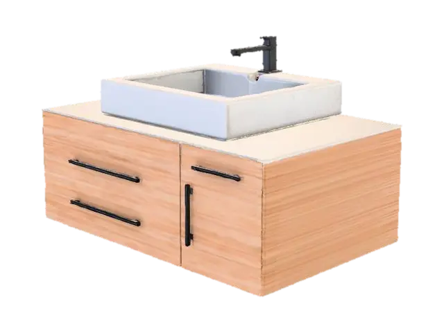 Vanity Sink Design 3D model, vytvořený pomocí AI