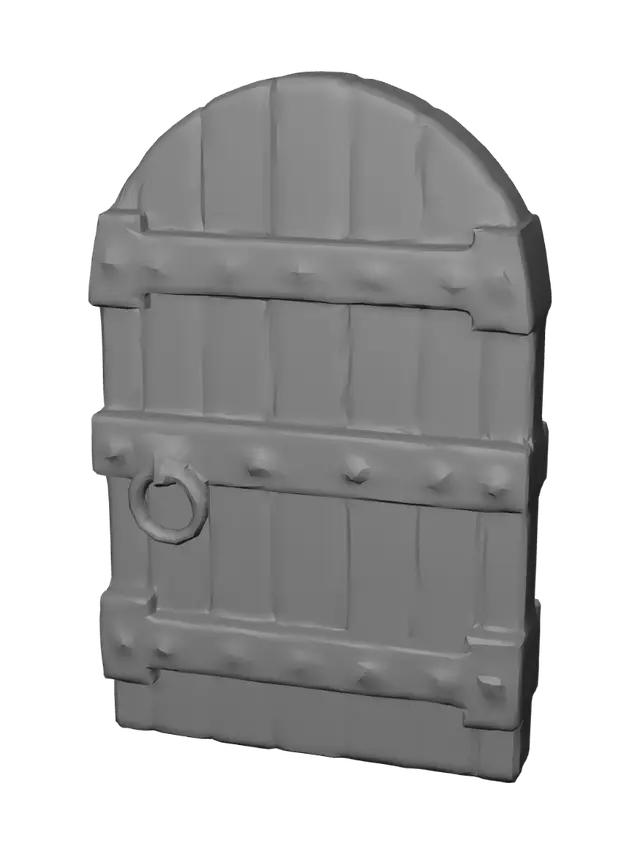 3D model for Ironbound Oak Door