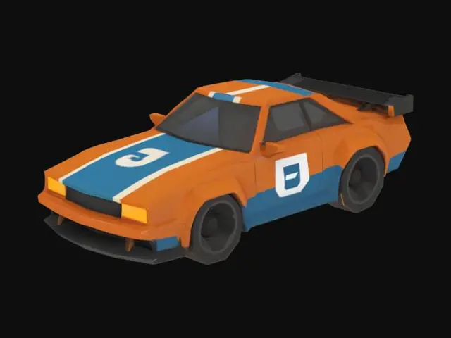 3D model for Orange Racer
