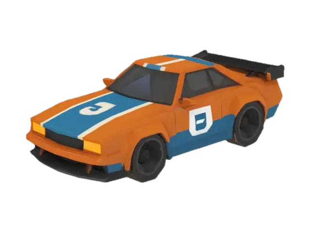 3D model for Orange Racer