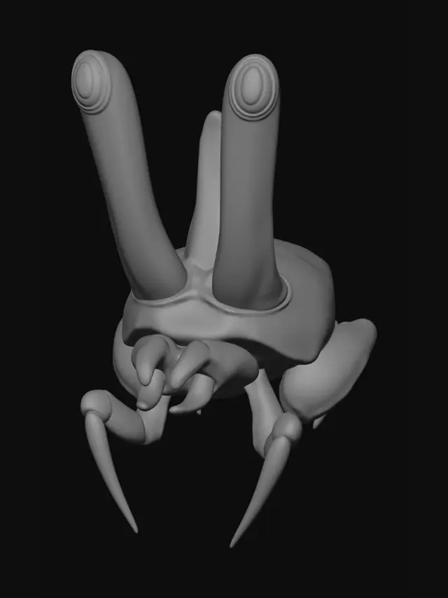 3D model for Stilt-Eyed Crab