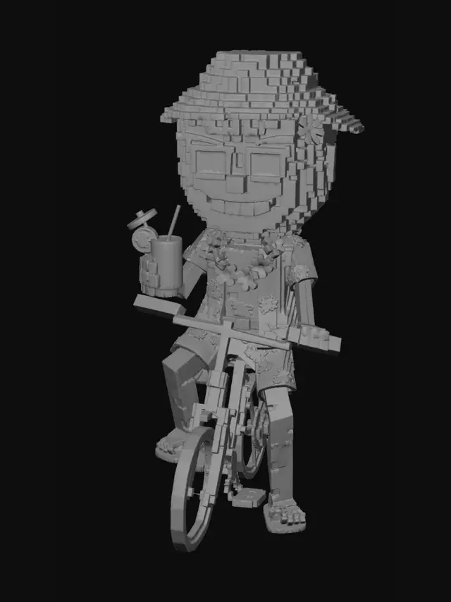 3D model for Tropical Pixel Cyclist