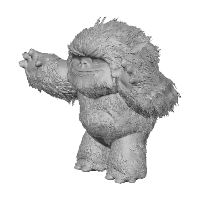3D model for Waving Yeti