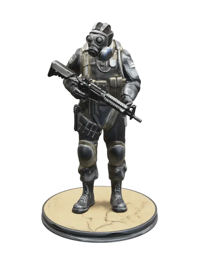 Stylized Csgo - Shooter 3D model, vytvořený pomocí AI