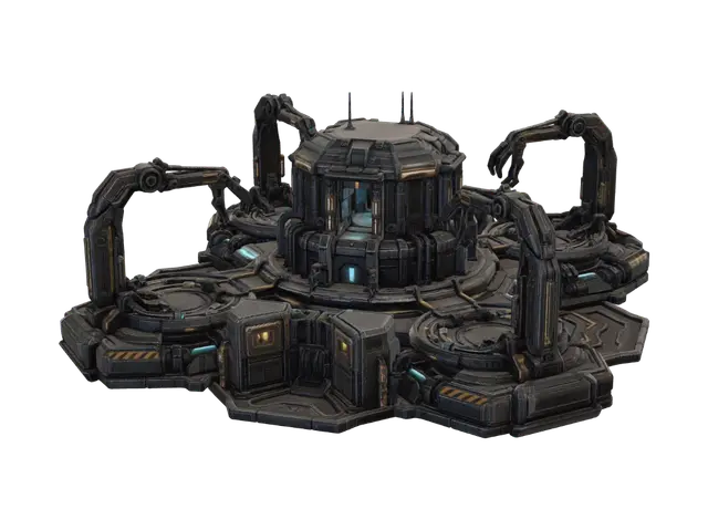 Orbital Citadel 3D model, vytvořený pomocí AI