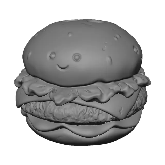 3D model for Smiling Hamburger Plant Pot