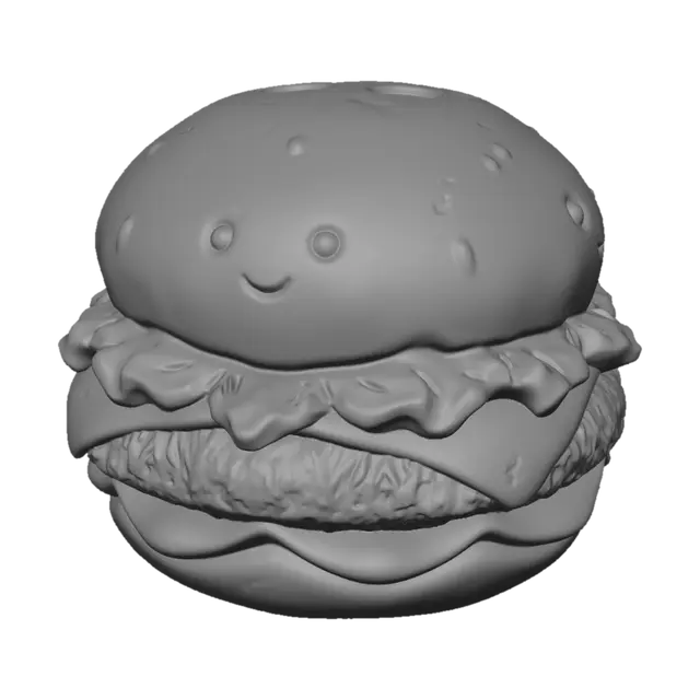 3D model for Smiling Hamburger Plant Pot