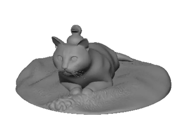 3D model for Duck on the Cat's Head