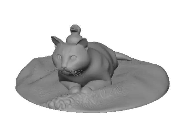 3D model for Duck on the Cat's Head