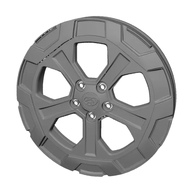 3D model for Hyundai Black and Silver Alloy Wheel