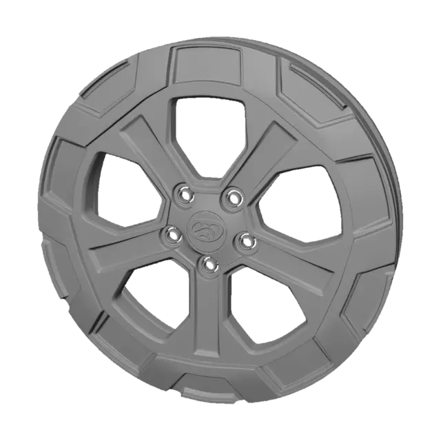 3D model for Hyundai Black and Silver Alloy Wheel