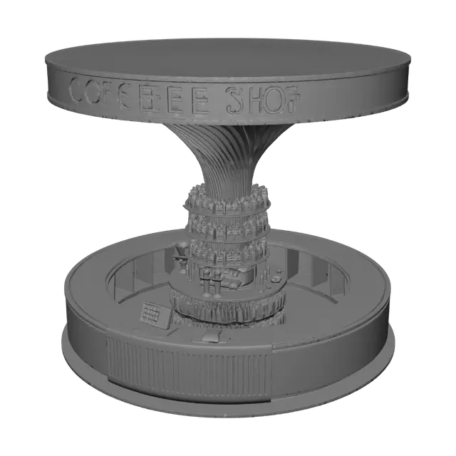 3D model for Spiral Coffee Bar