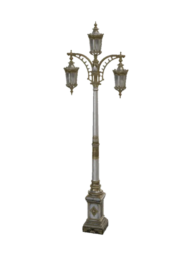 Atrium Lampposts - Premium Architectural Asset - Hall 3D model, vytvořený pomocí AI
