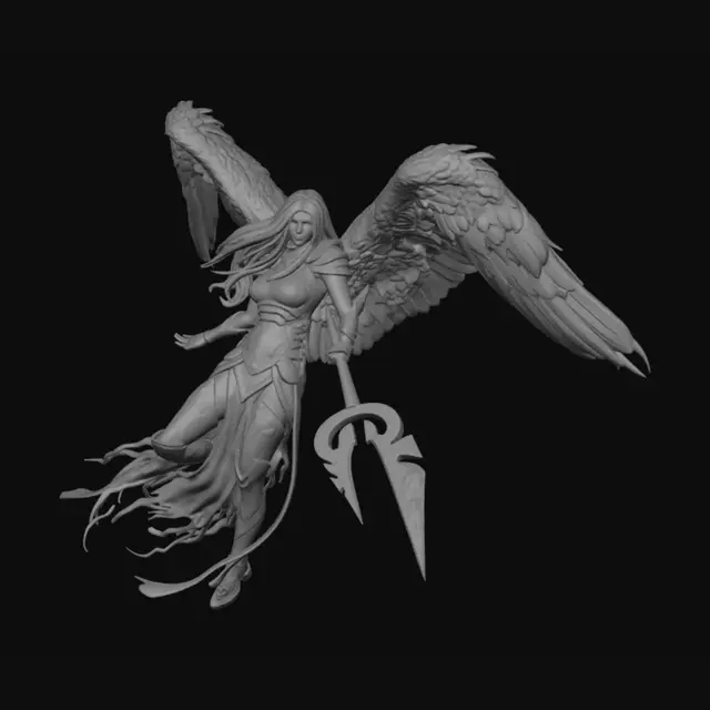 3D model for Crimson Wing Harbinger