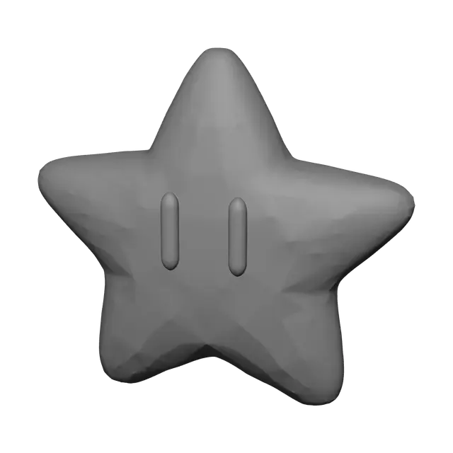 3D model for Realistic Mario Star