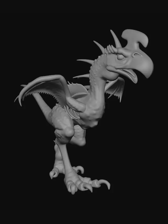 3D model for Crimson Scroll Dragon