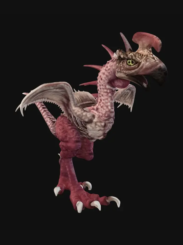 3D model for Crimson Scroll Dragon