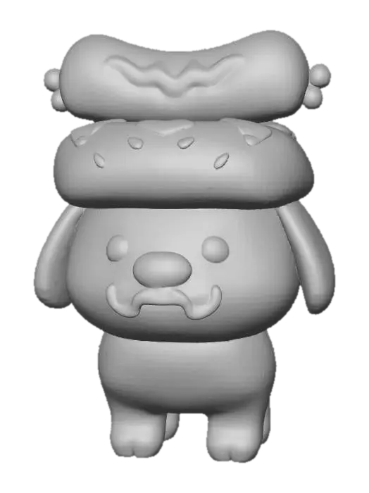 3D model for Hot Dog Pup