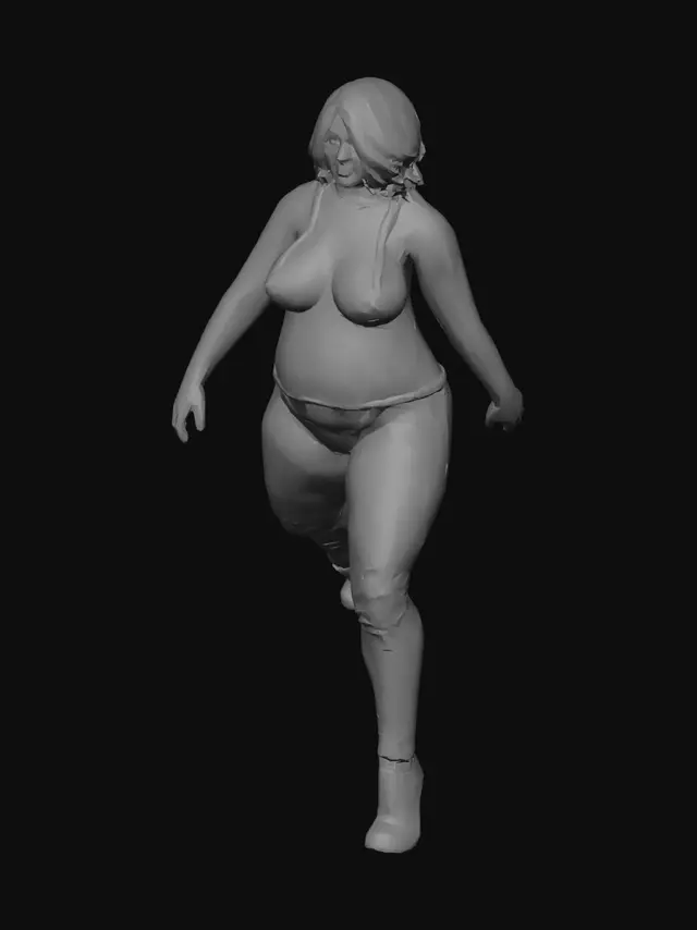 3D model for Floral Red Tank Pose
