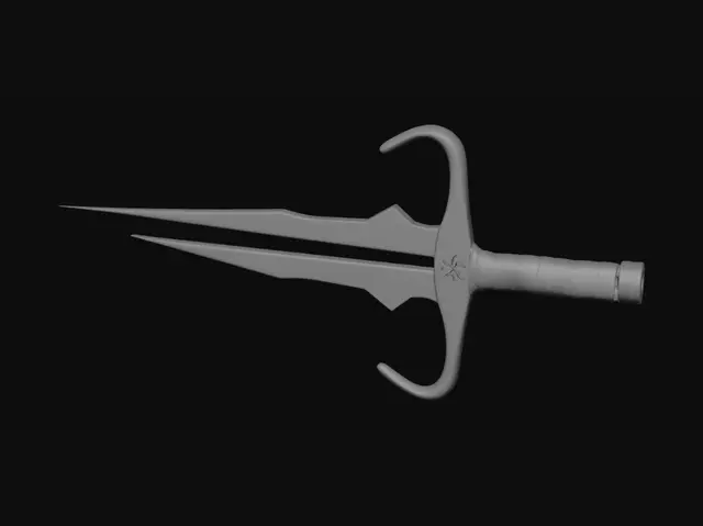 3D model for Twin Blade Dagger