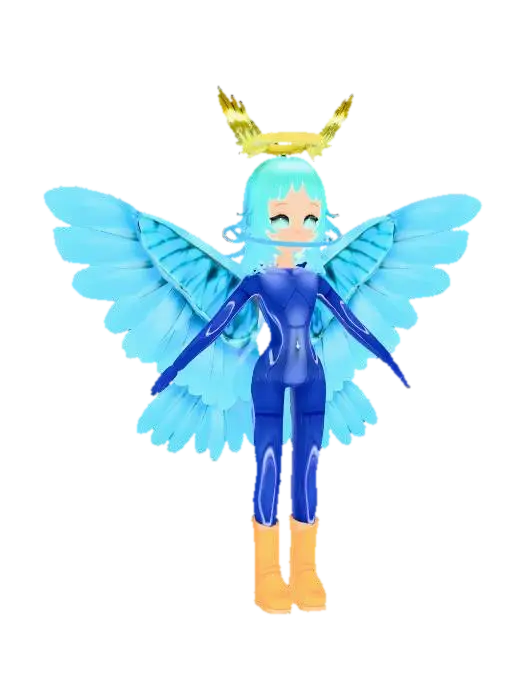 Angel Girl Brianna - Angelgirlbrianna 3D model, vytvořený pomocí AI