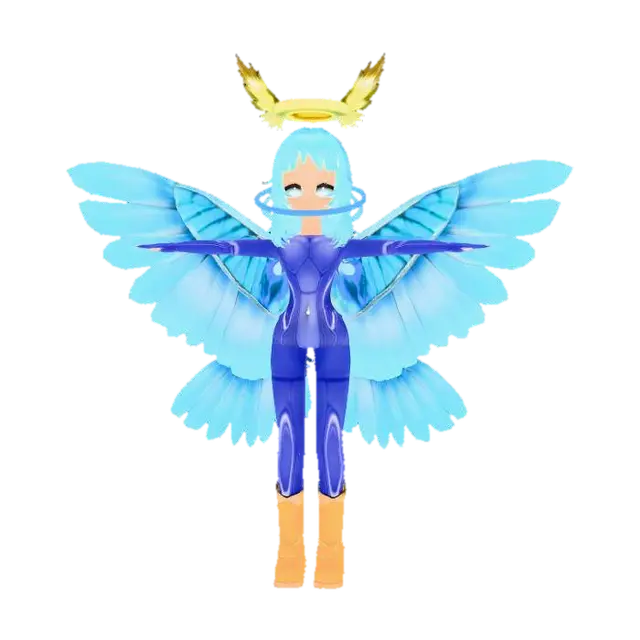 Angel Girl Brianna - Angelgirlbrianna 3D model, vytvořený pomocí AI