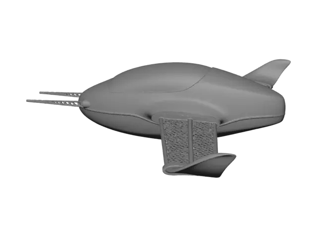 3D model for First image is almost perfect, but wings and antenna need to match second image.