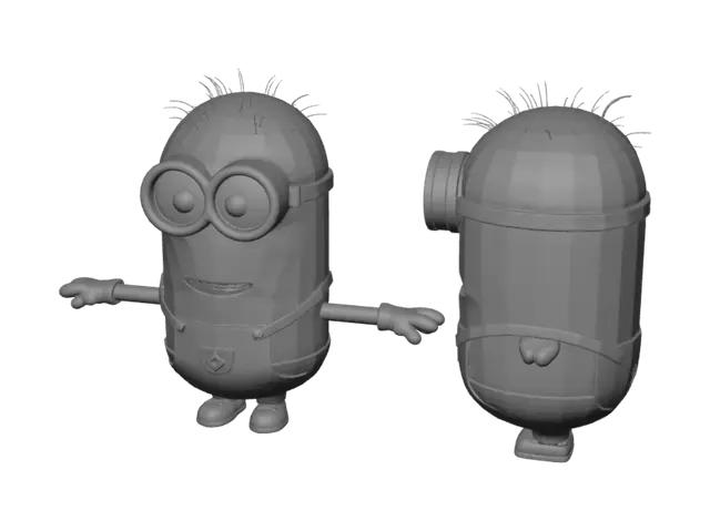 3D model for Minions in a lineup