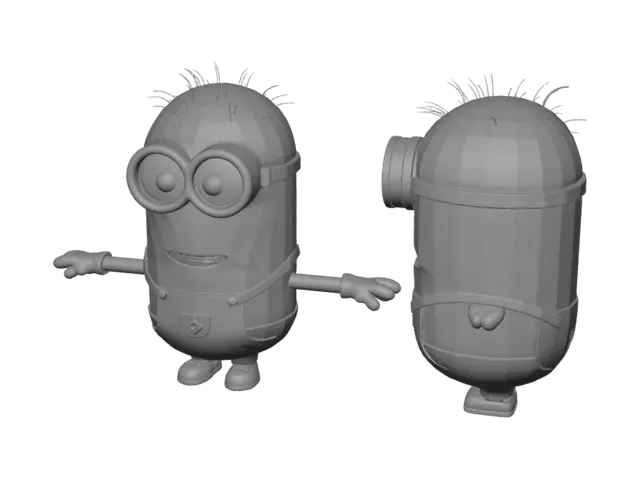 3D model for Minions in a lineup