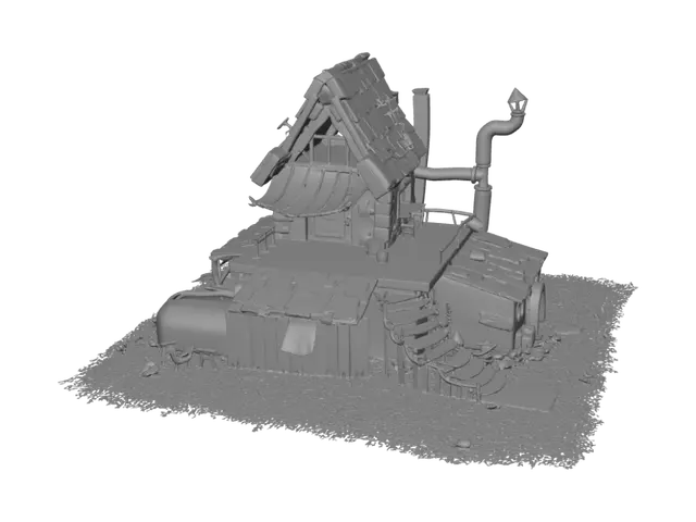 3D model for The Quirky Island House