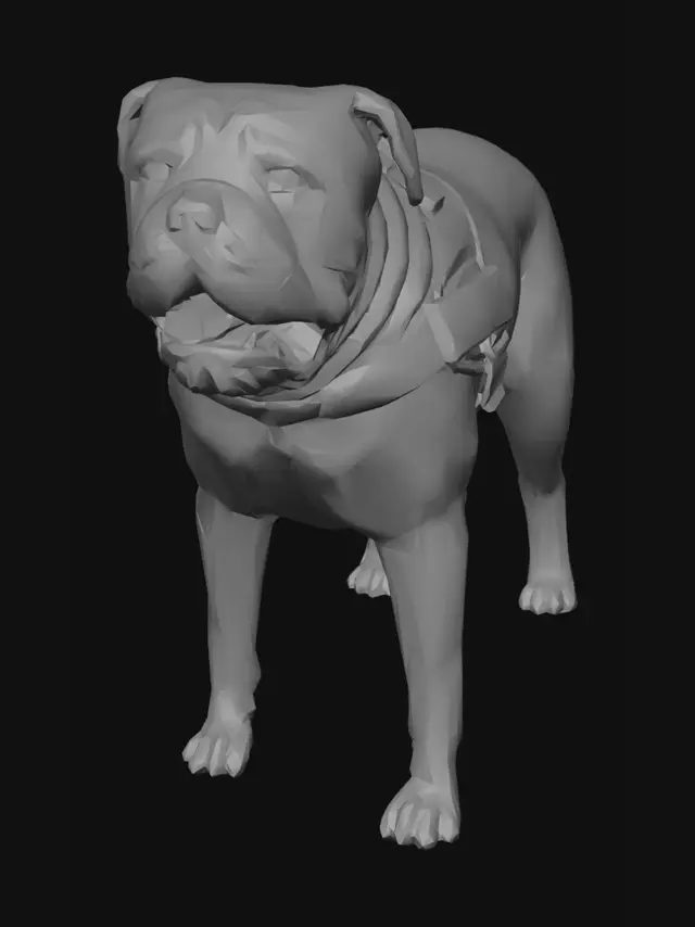 3D model for Sunny Bulldog in the Park