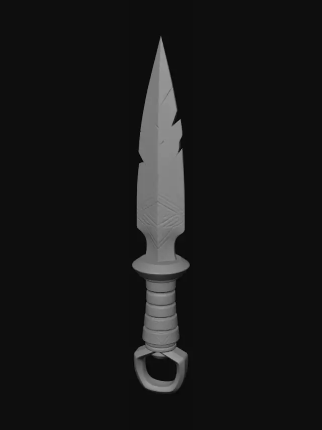3D model for Runic Crystal Dagger