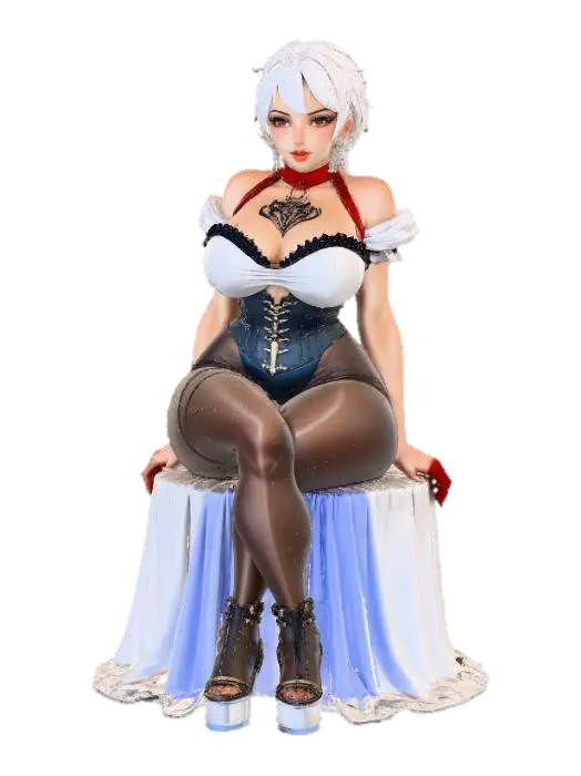 Fantasy character - Corset 3D model, vytvořený pomocí AI