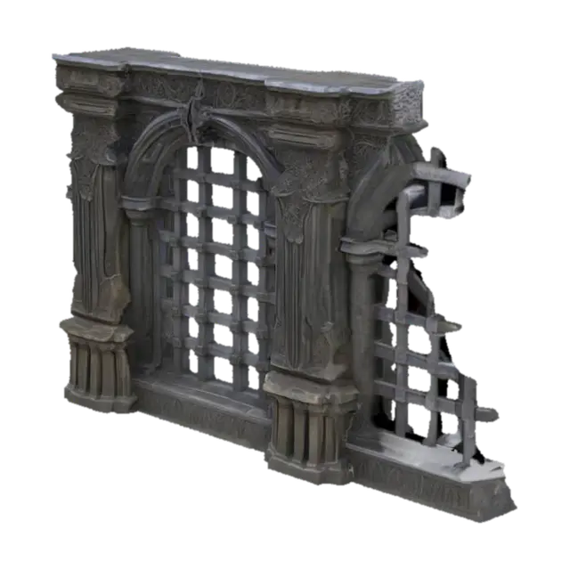 3D model for Gothic Ruin Wall Model