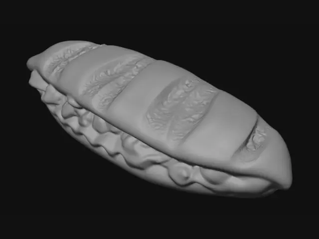 3D model for Miniature lettuce sandwich