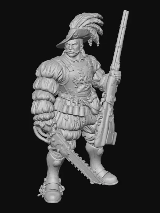 3D model for Lion Knight of Löwenstanz