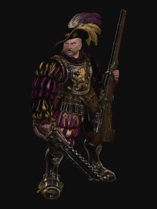 3D model for Lion Knight of Löwenstanz