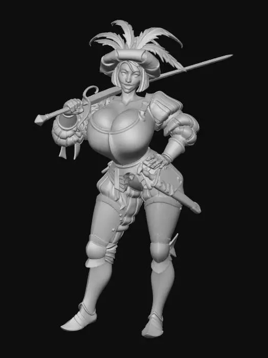 3D model for Feathered Knight in the Armory