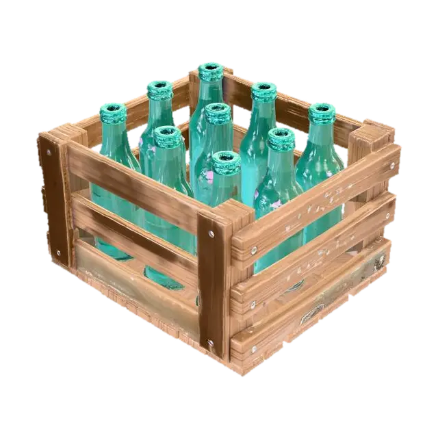 Crate of Bottles - Diy 3D model, vytvořený pomocí AI